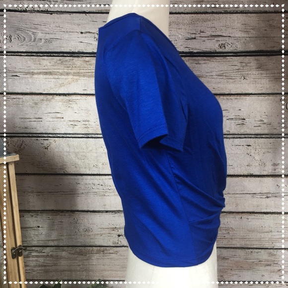 Small Royal Blue Twist Crop Top Last One! - Picture 6 of 8